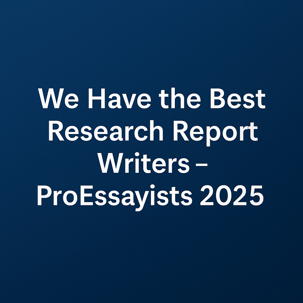 Best Research Report Writers 